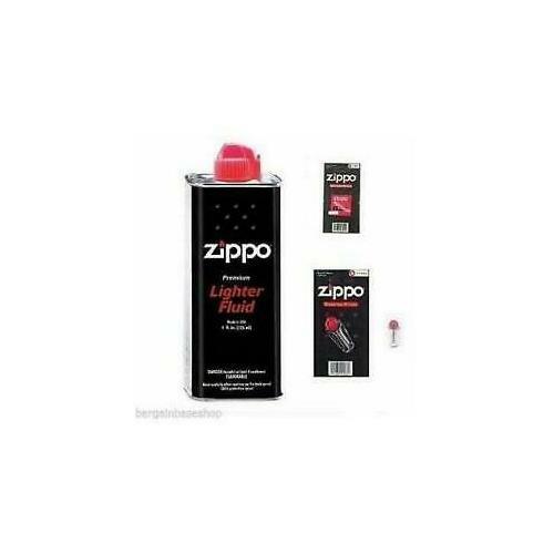 ZIPPO PETROL FUEL LIGHTER FLUID OR 6 FLINTS OR 1 WICK – GENUINE PRODUCTS OPTIONS