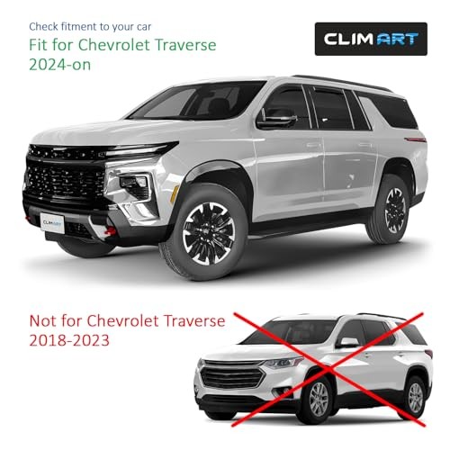In-Channel Incredibly Durable Rain Guards for Chevrolet Traverse 24-26