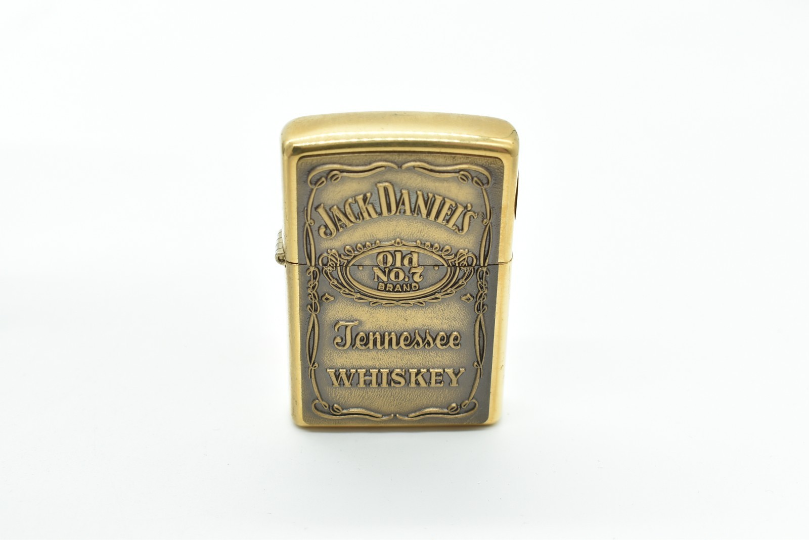 Zippo – JACK DANIELS, New in Box, Brass, 1996, Tennessee Whiskey, 3D Embossed