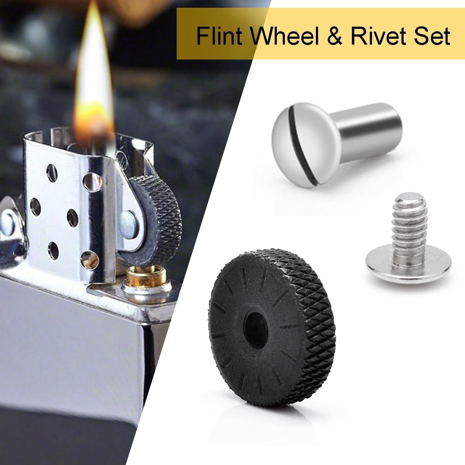 Universal Lighter Repair Kit for Petrol Flint Stones, Zipo