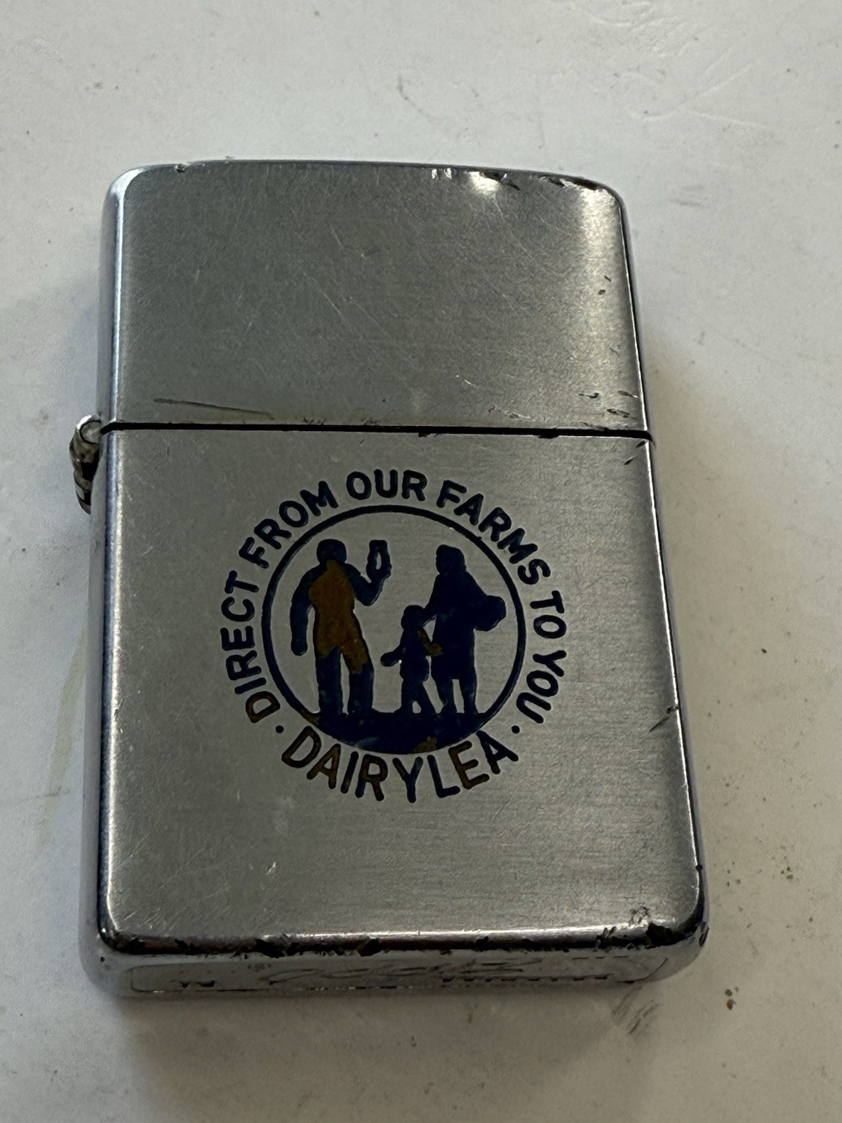 ZIPPO 1956 DAIRY LEA DIRECT FROM OUR FARM TO YOU ADVERTISING LIGHTER U253