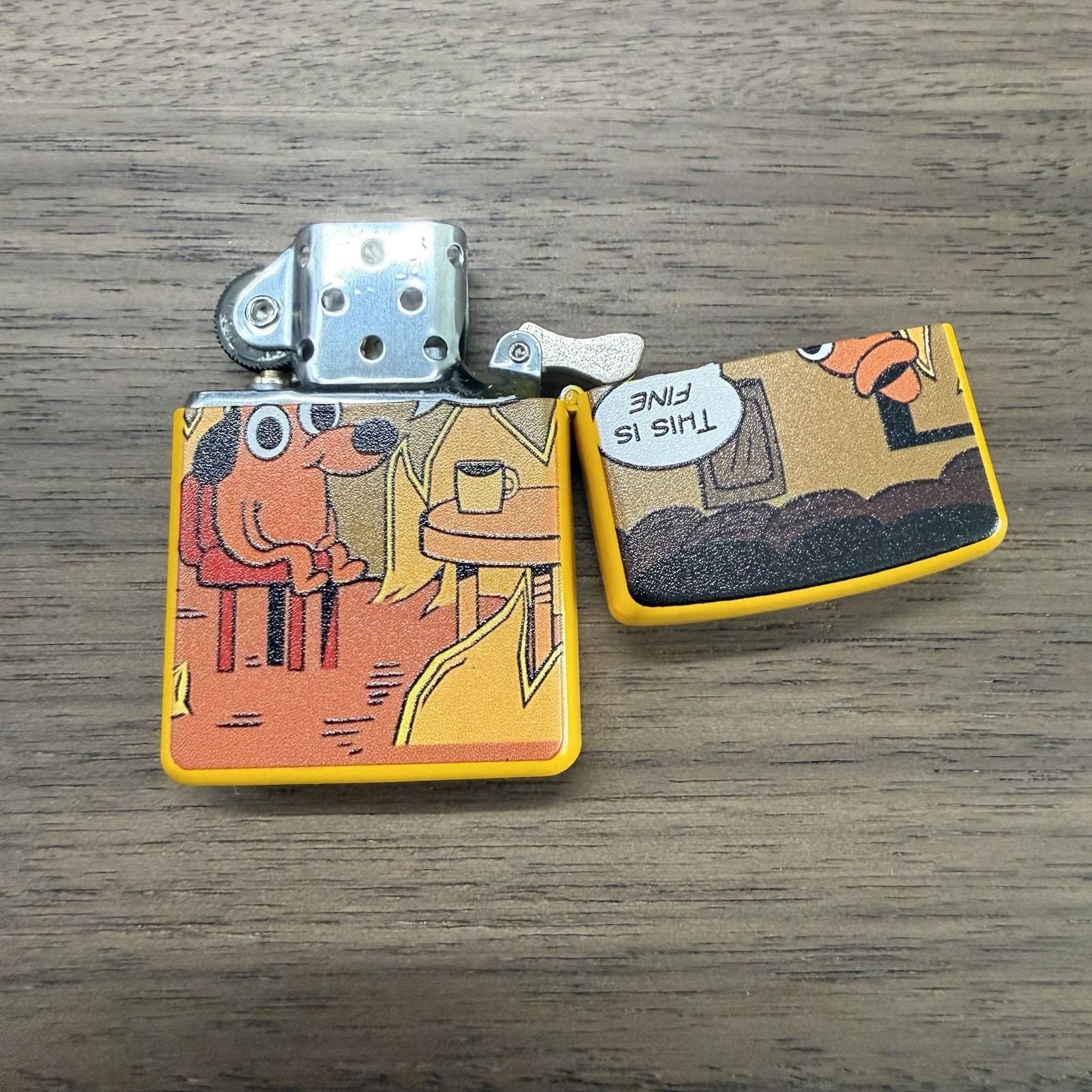 This Is Fine Dog Wind Resistant Lighter