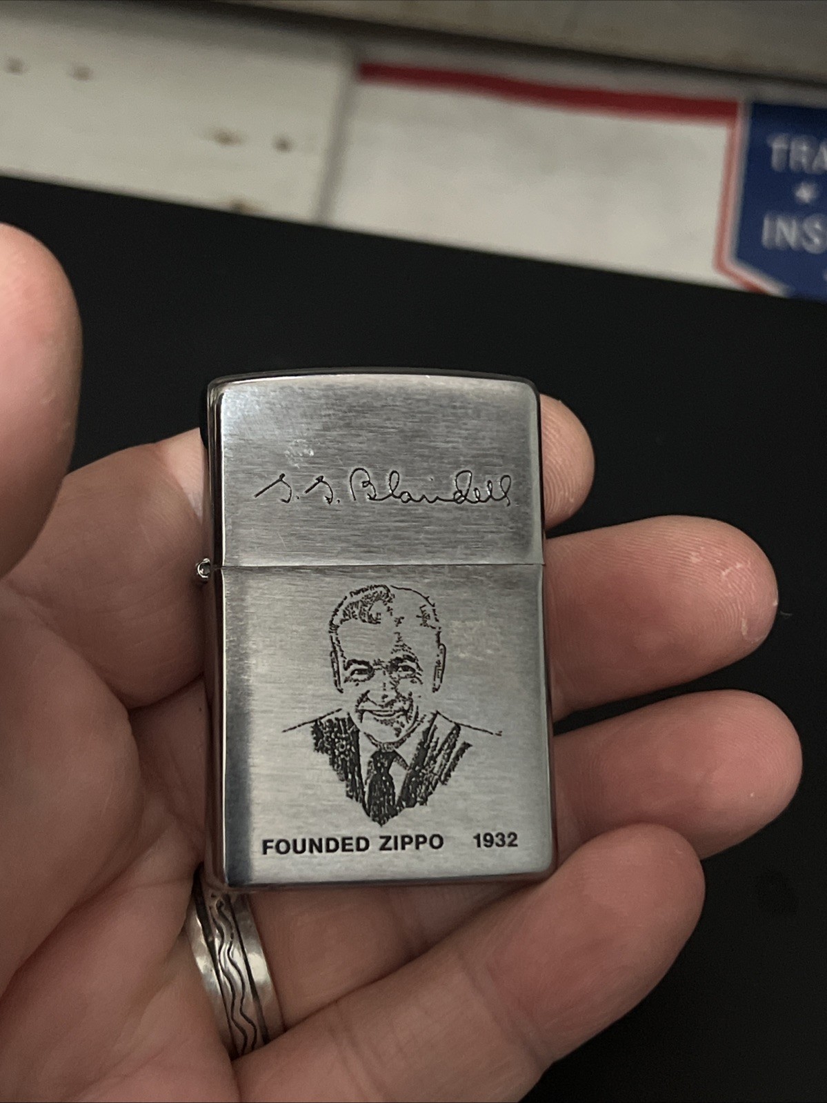 Zippo Lighter Sealed- GEORGE BLAISDELL – FOUNDED ZIPPO – Zippo Lighter 2015