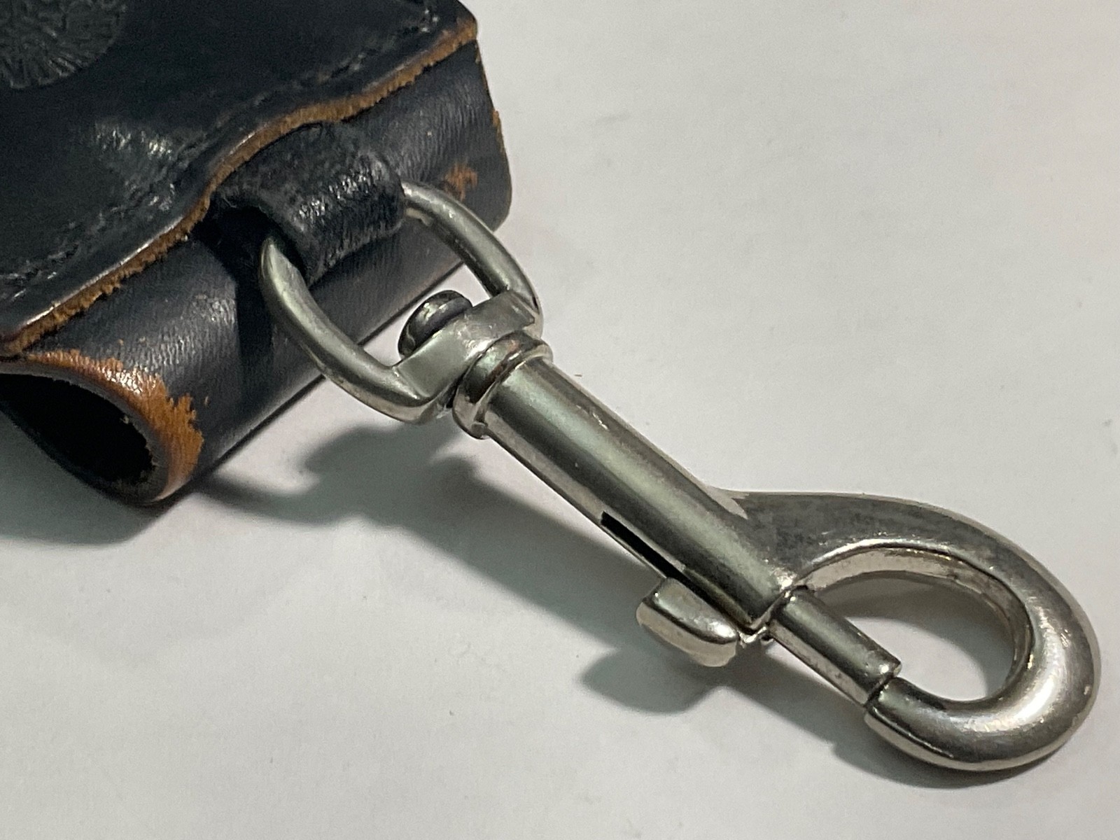 Biker Leather Zippo Case Pouch w/ Belt Snap & Clip ~ Vintage Made USA ~ HTF💥