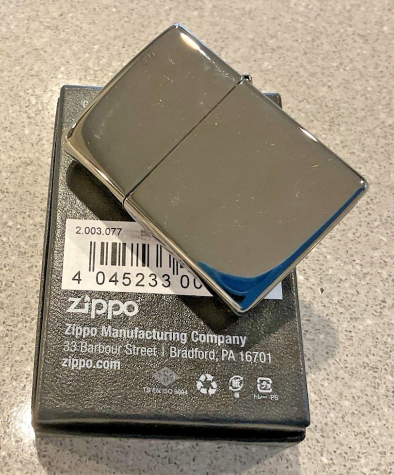 Brand New 2019 ZIPPO Lighter SNAP ON ANNIVERSARY 100 Years (1920-2020) Black Ice