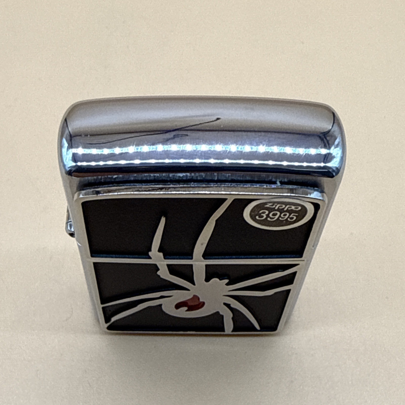 2007 Zippo Lighter Black Widow Spider Bradford USA New READ