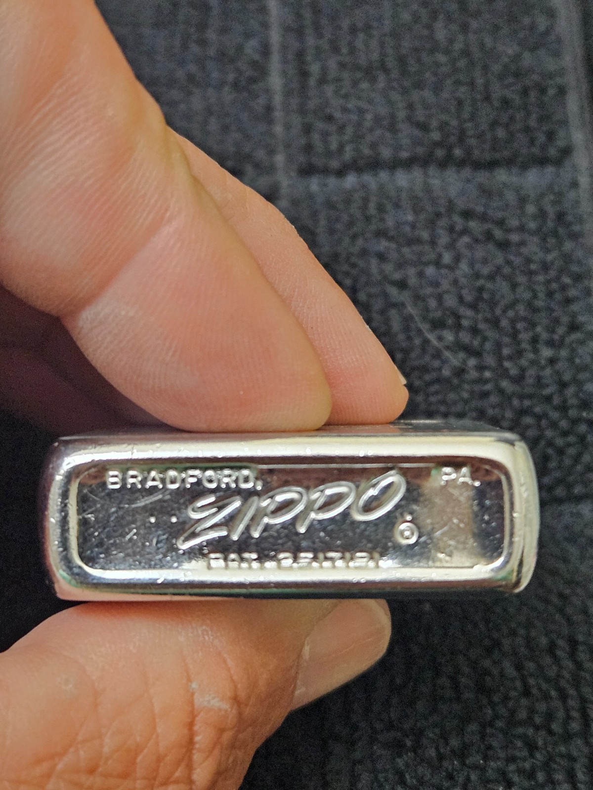 Vintage Plainfield National Bank Zippo – 1963 – brushed chrome – USED