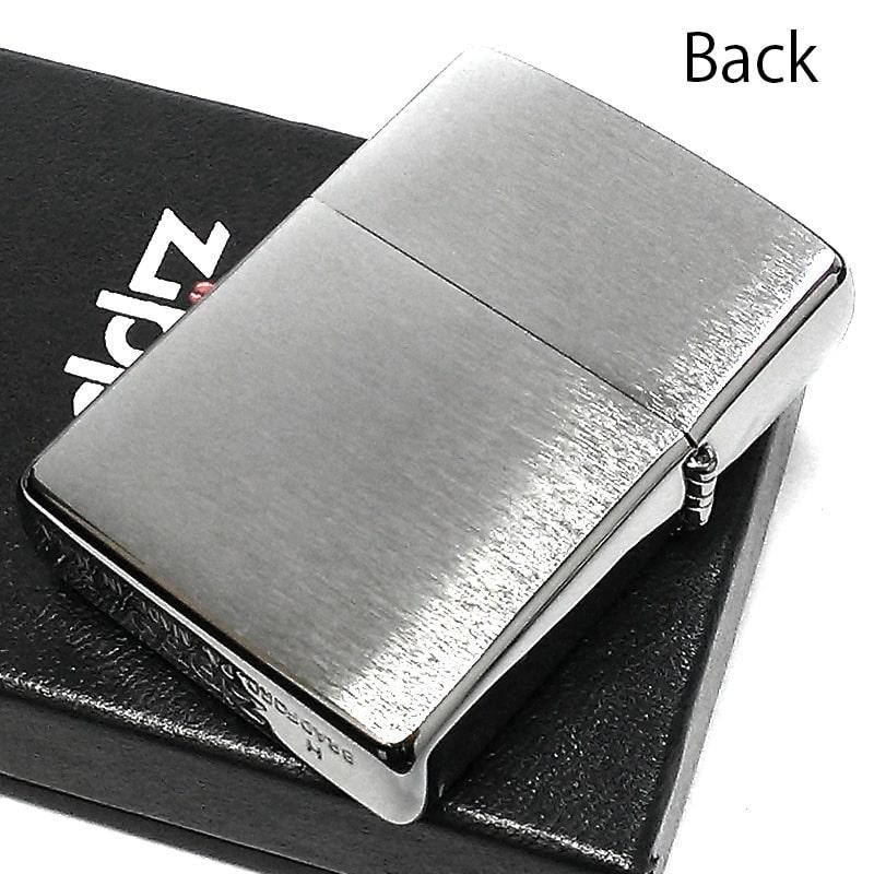 Zippo Oil Lighter Wood Metal Silver Brown Brass Etching Regular Case Japan