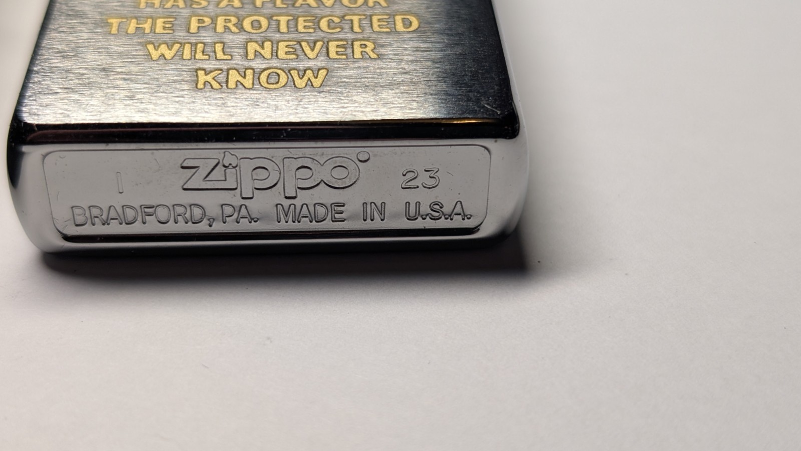 Zippo Lighter Vietnam War Trench Art Design Freedom Has A Flavor 2023