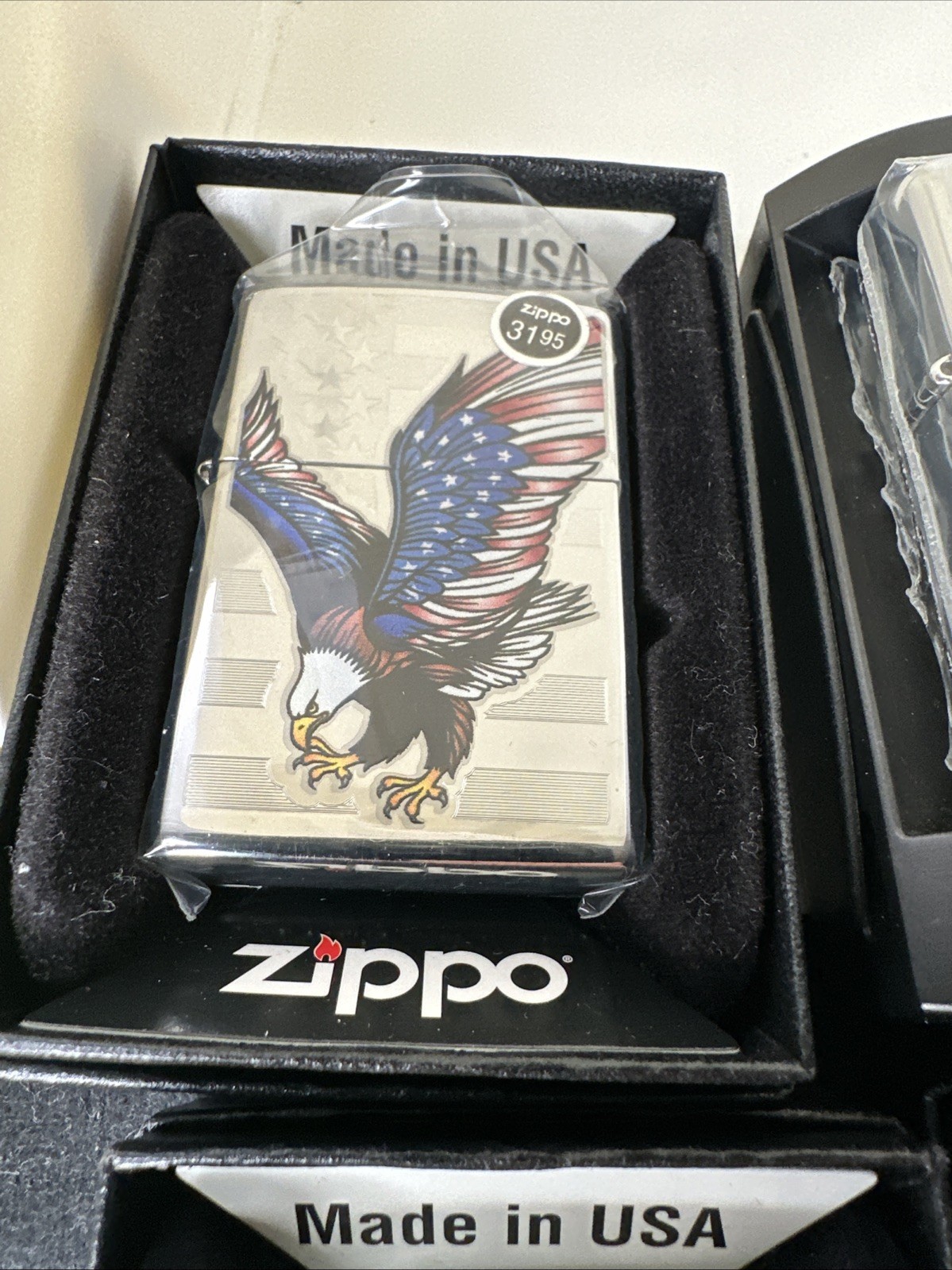 9 Zippo Lighters – Patriotic America Themed Flag, Statue Of Liberty Bald Eagle +