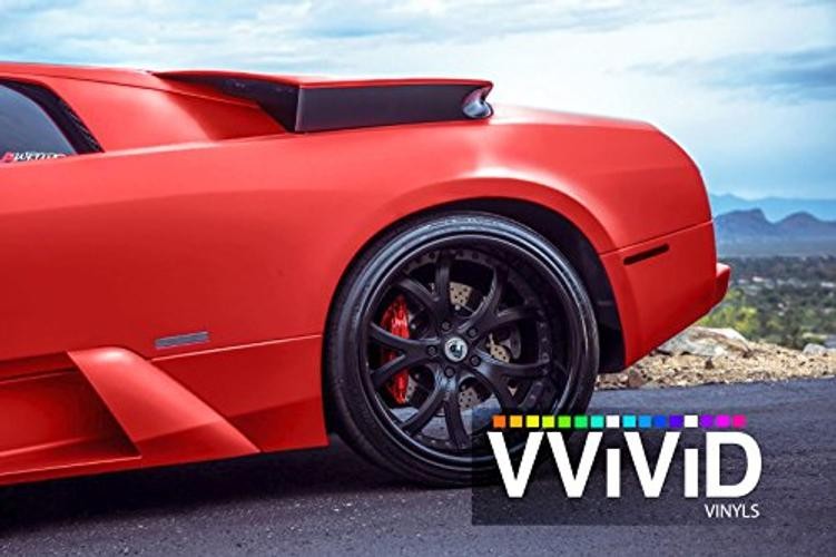 Red Satin Chrome Car Wrap Stretch Conform Cast Vinyl DIY () 1ft x 5ft
