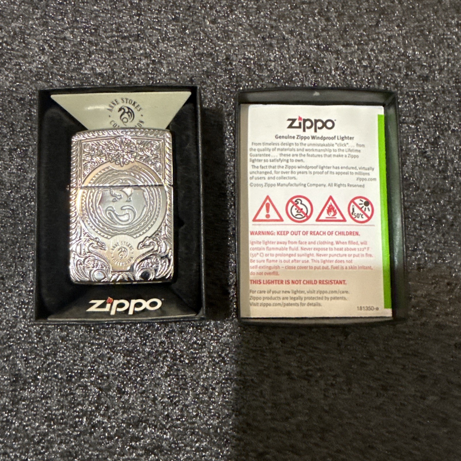 Zippo Anne Stokes Dragon Armor 28962 New With box and safety sticker