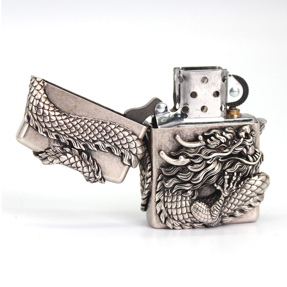 Zippo lighter Asia Full Cover 3D Emblem/ Scales of the Heaven Dragon Special Box