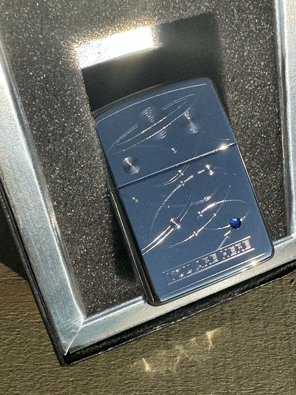 Zippo Armor Click You Are Here Pilot Run Lighter 1 of 287 Sealed New In Box