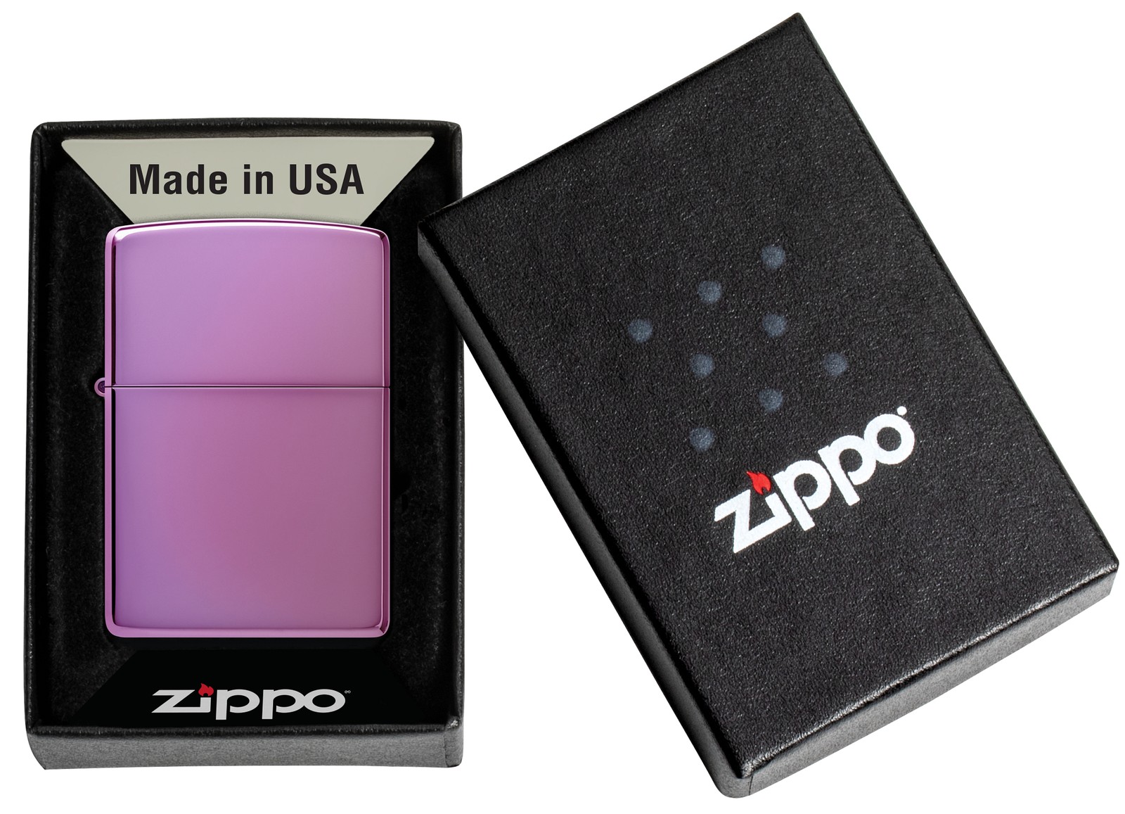 Zippo Classic High Polish Purple Windproof Pocket Lighter, 24747