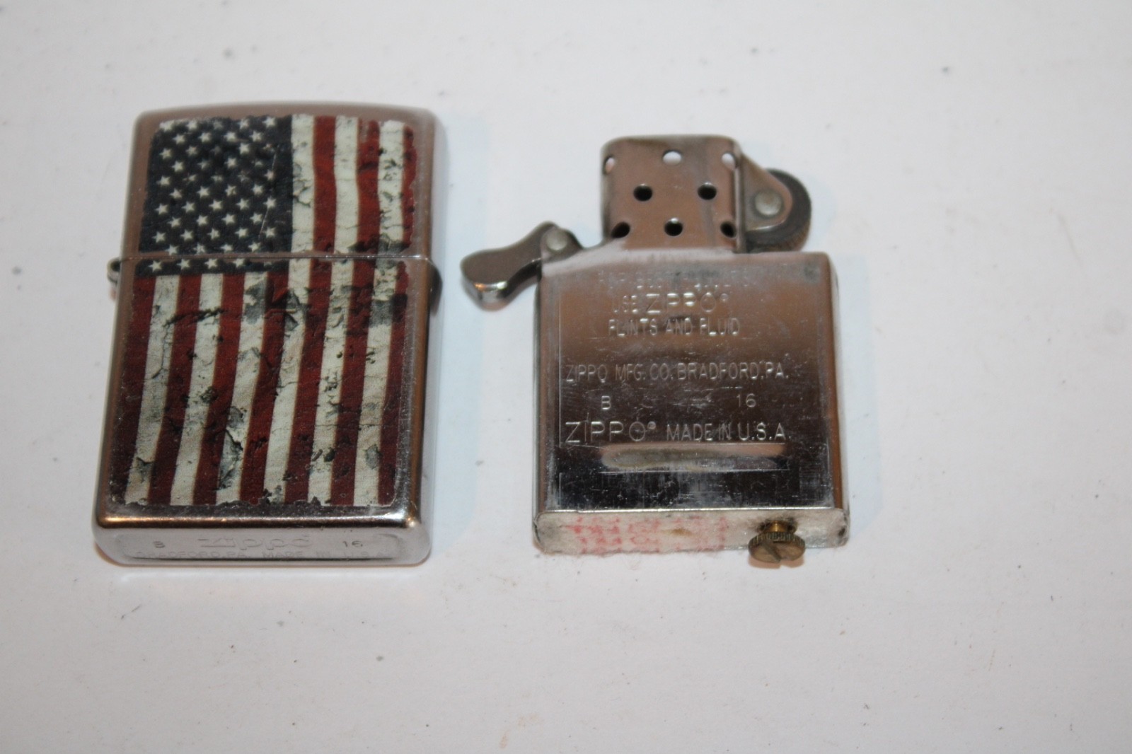 Zippo Lighter 2016 United States of America American Flag Distressed Old Glory