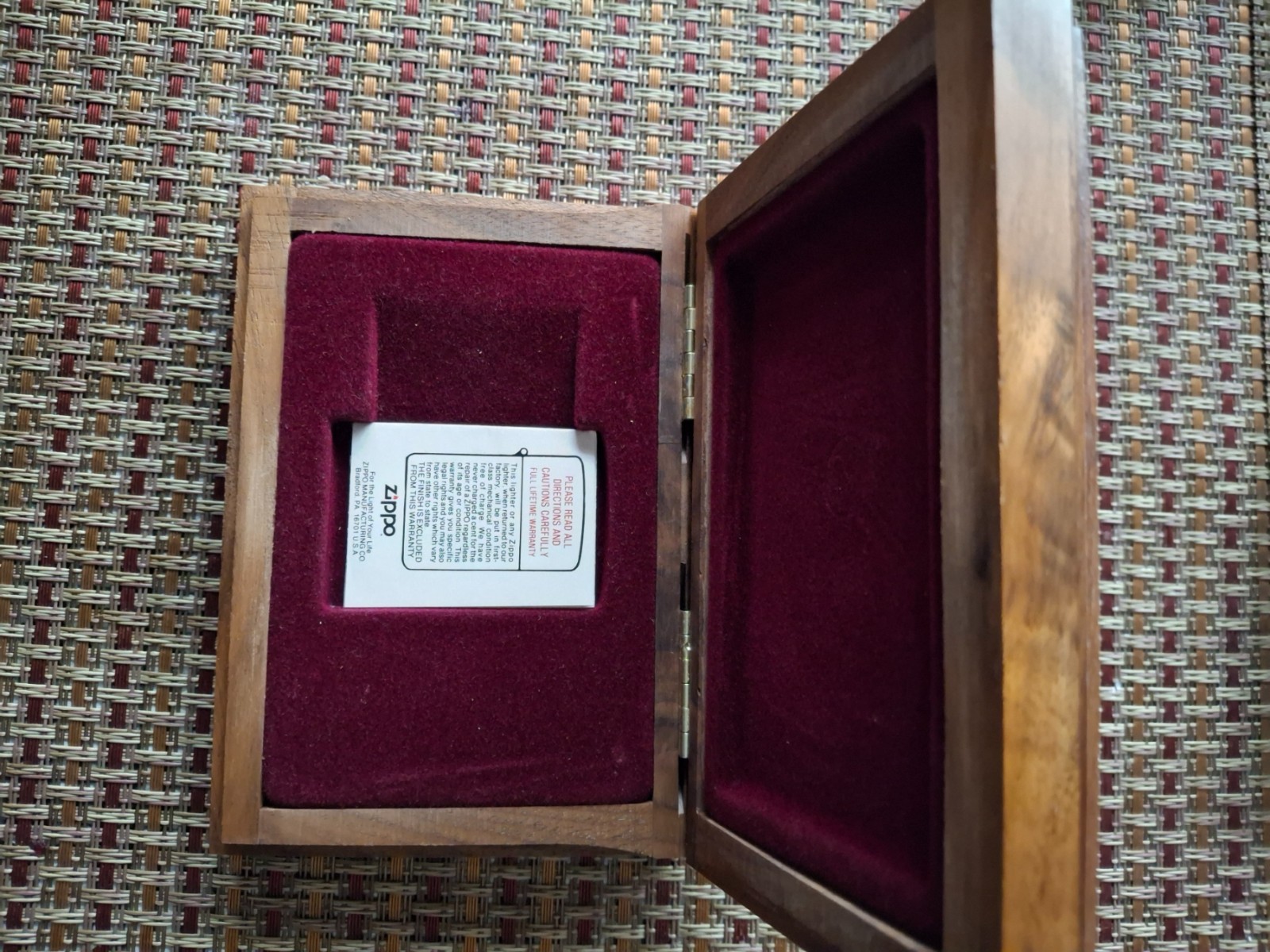 Zippo Presentation Box Wood for Zippo Lighter.