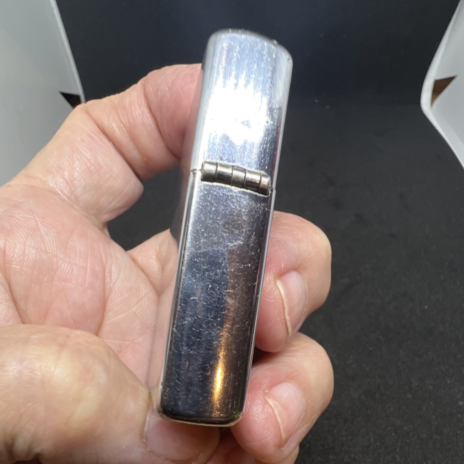 Zippo Chrome Silver Tone Flip Top Lighter Bradford, PA Made in U.S.A.