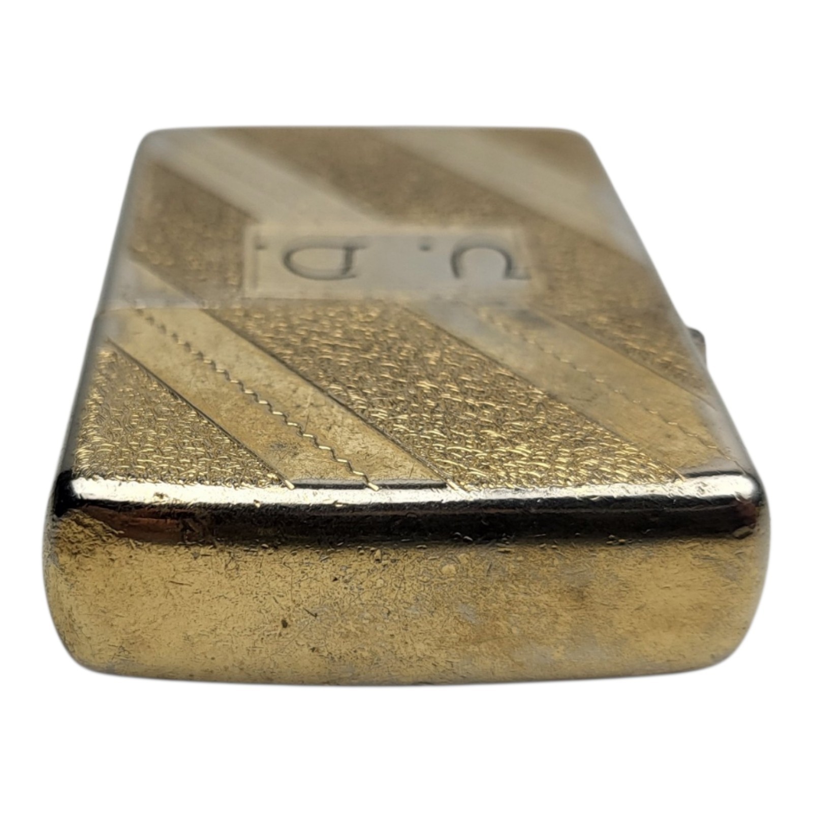 1976 Golden Full Size Lighter Vintage Needs Flint