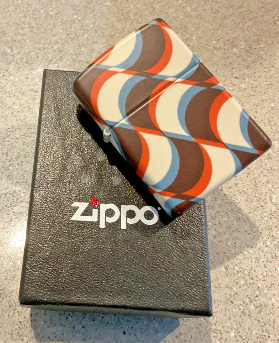 Genuine Brand New 2024 ZIPPO Lighter ART DECO SHAPES Premium 540 Allround Design