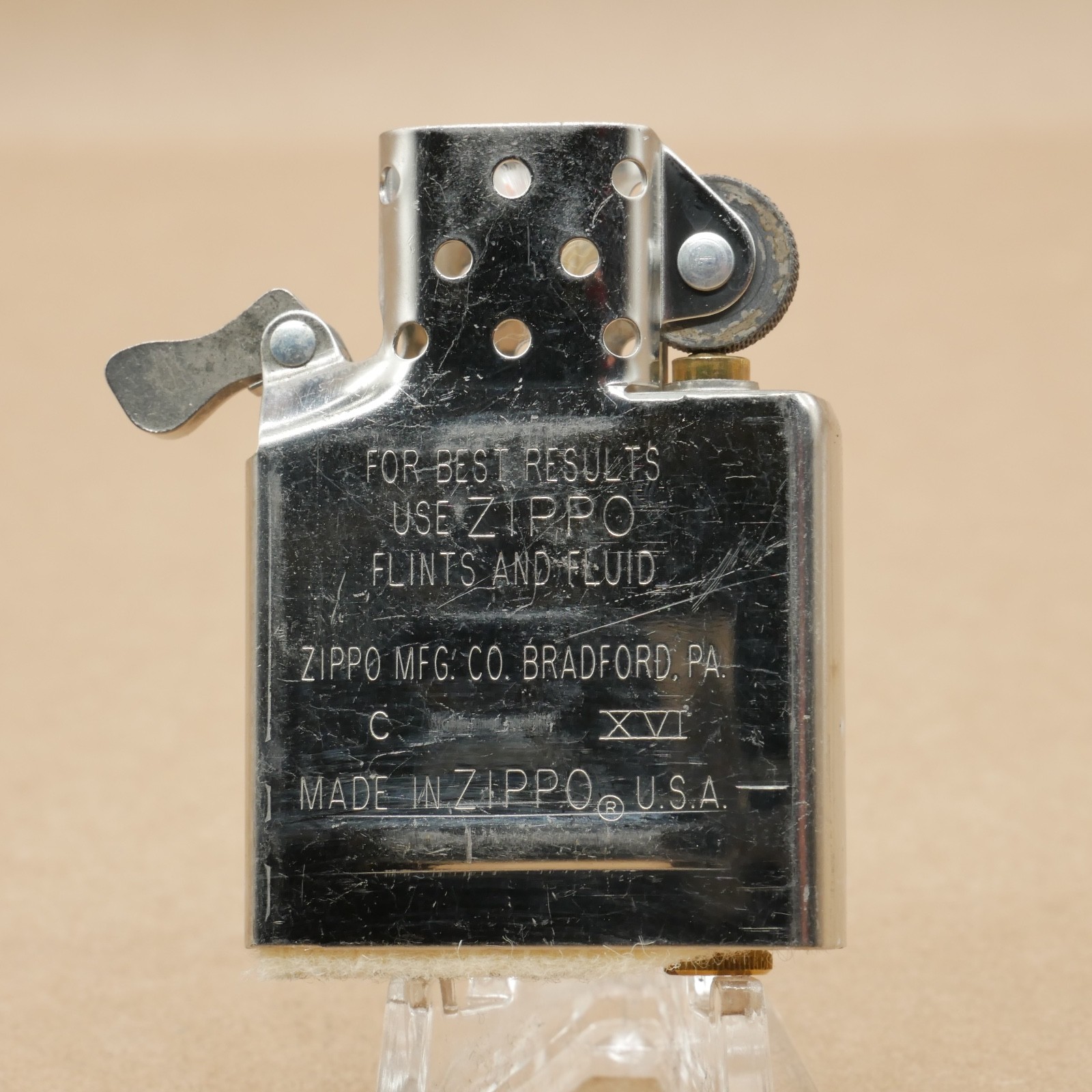 Rare Zippo CIA Central Intelligence Agency Lighter in Plastic Case