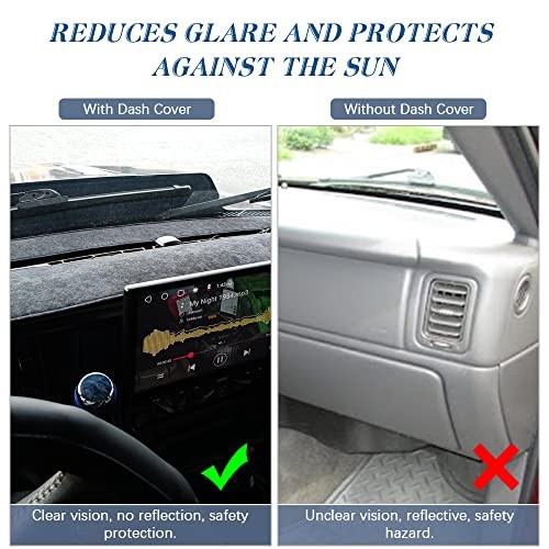 Dashboard Dash Cover Mat Compatible with 1997 1997-2000 Chevy Chevrolet and GMC