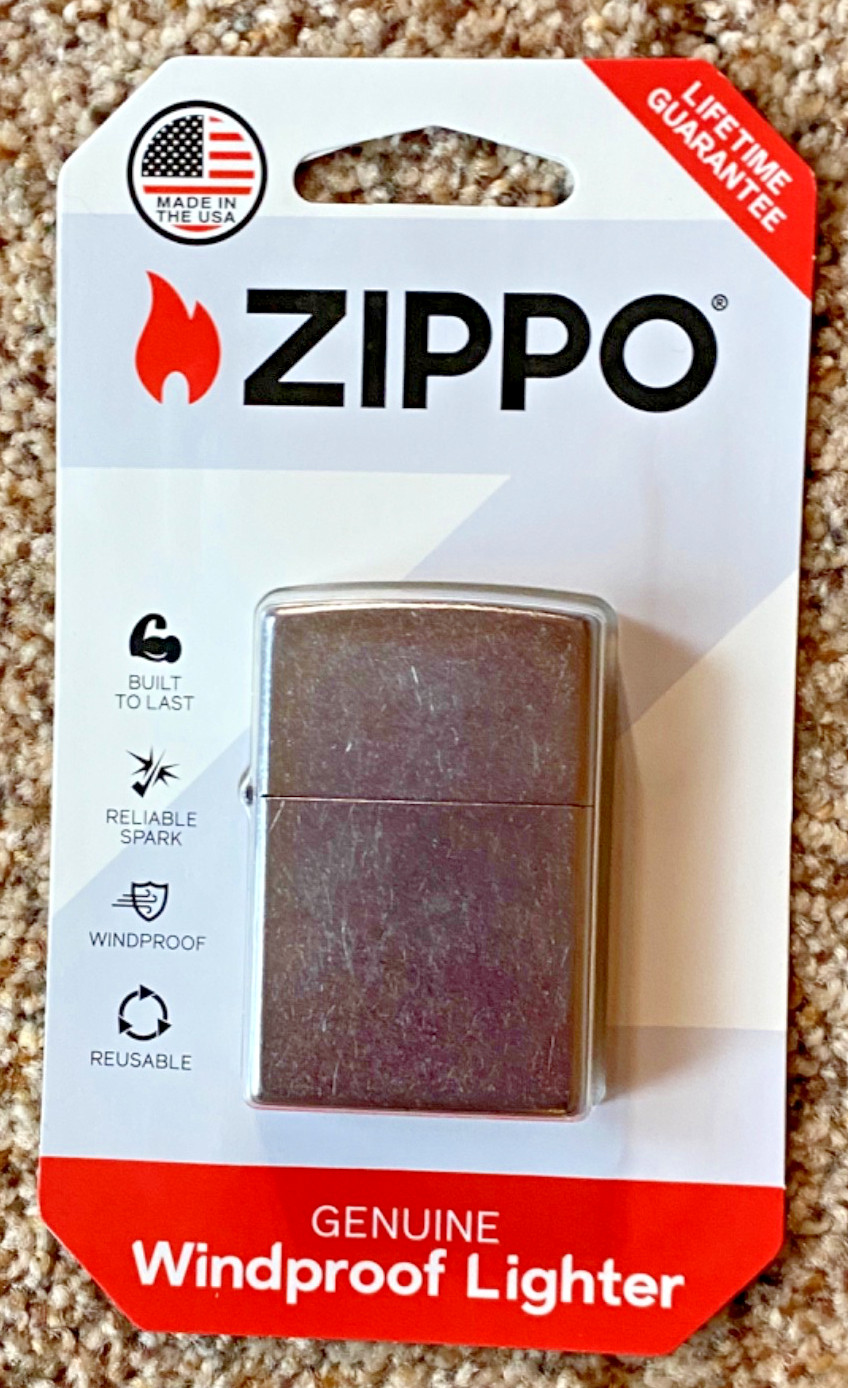 Vintage Zippo Lighter USA Original Package Unopened Lifetime Guarantee 011-047