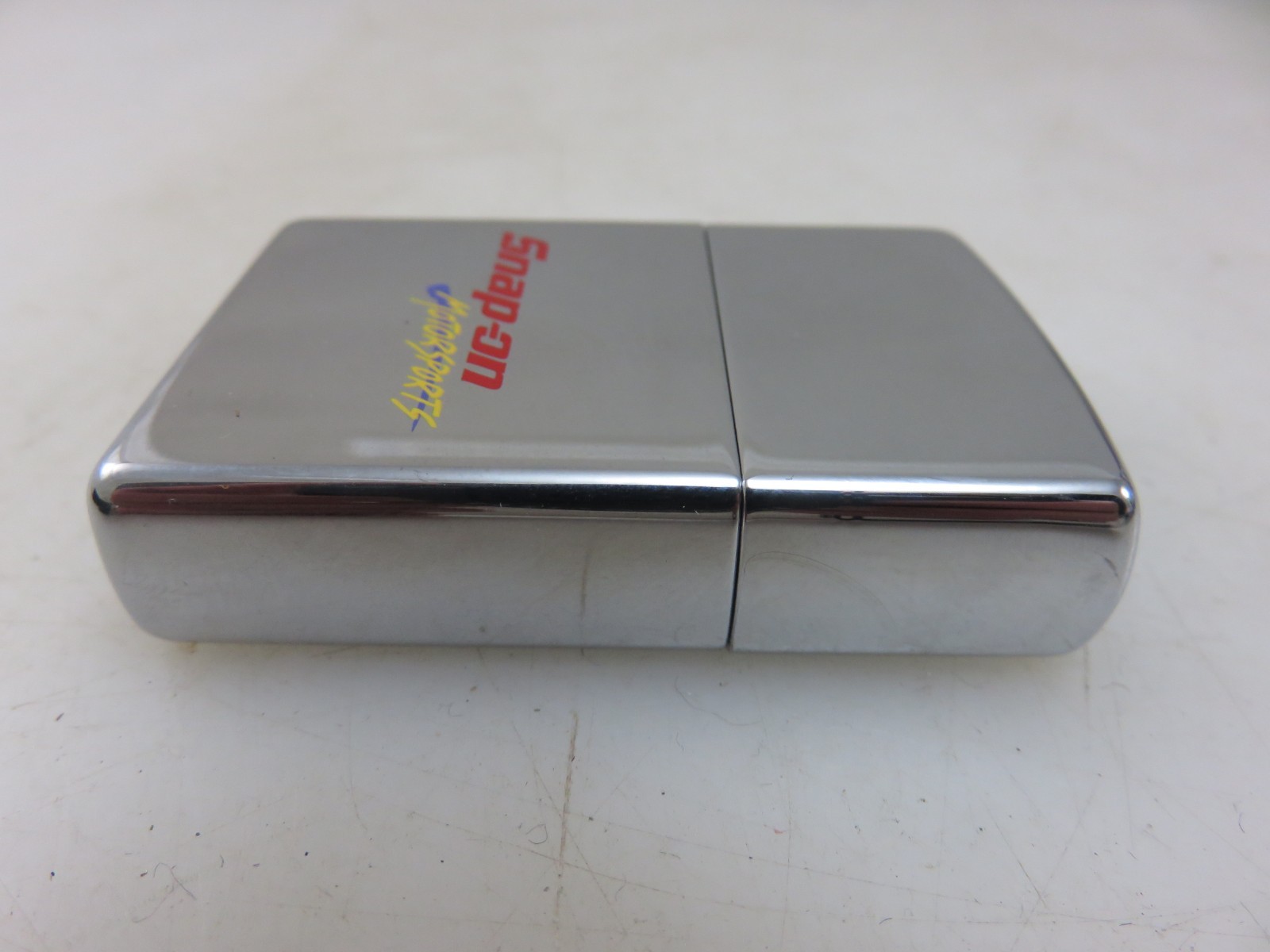 Zippo Lighter Snap-On Tools Motorsports CHROME NEW OLD STOCK 1997