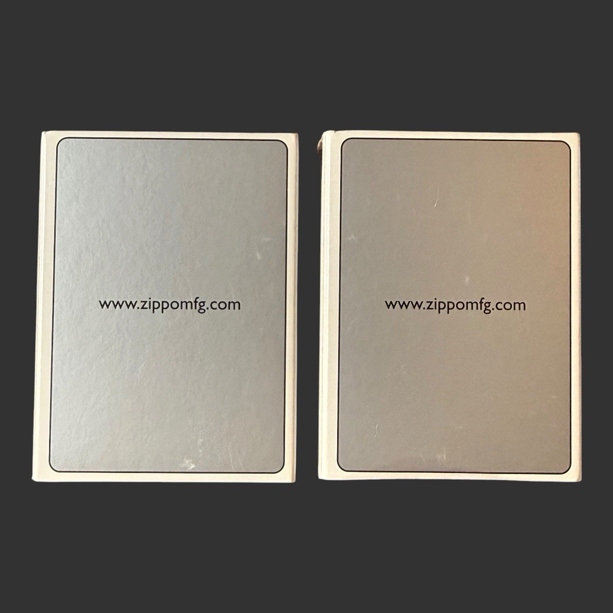 1990’s Tucker Zippo Lighter Tins Only – NO LIGHTERS – Production Tin & Prototype
