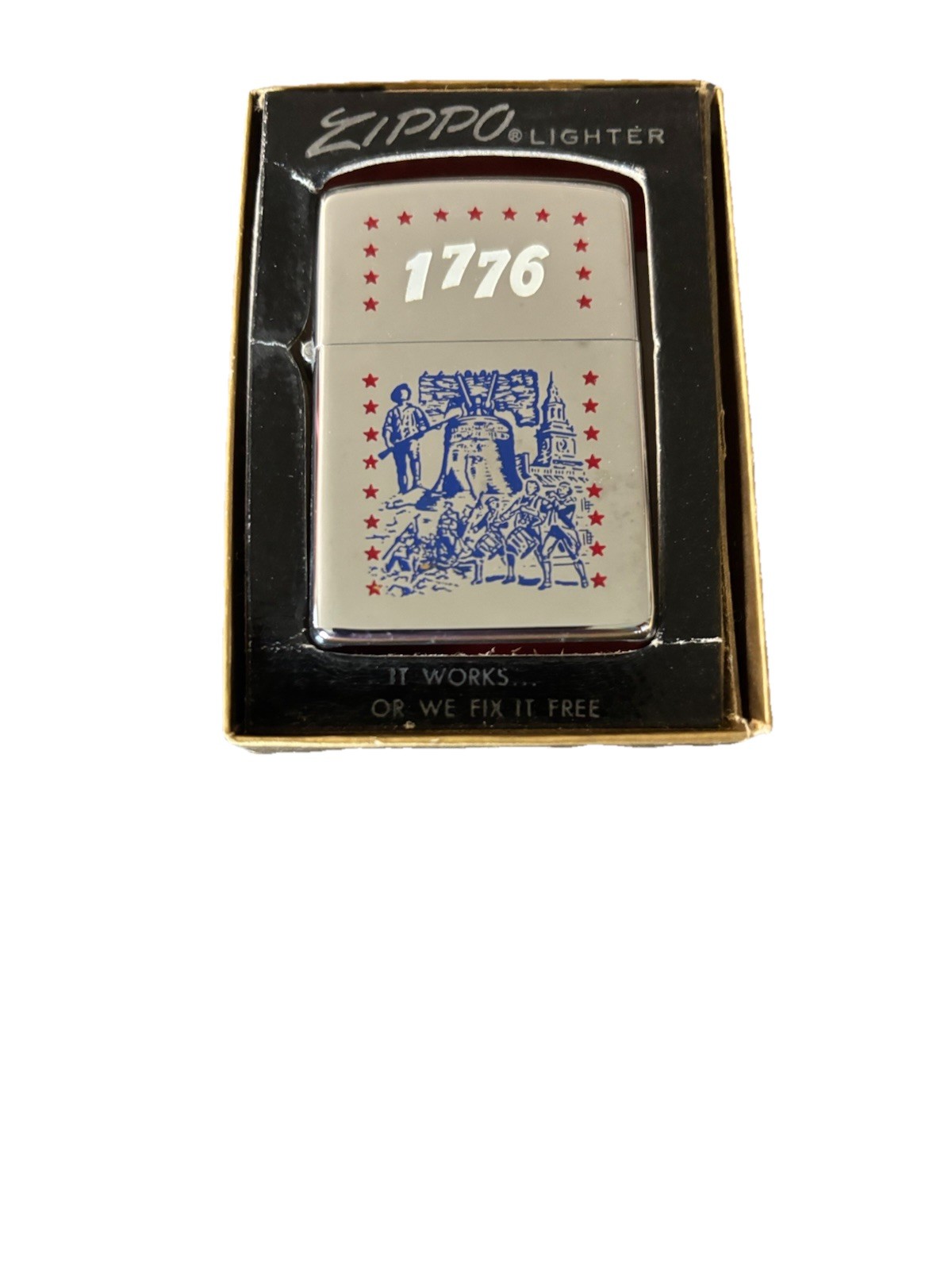 Zippo 1776 Flags & Patriotic Design Lighter with Original Box