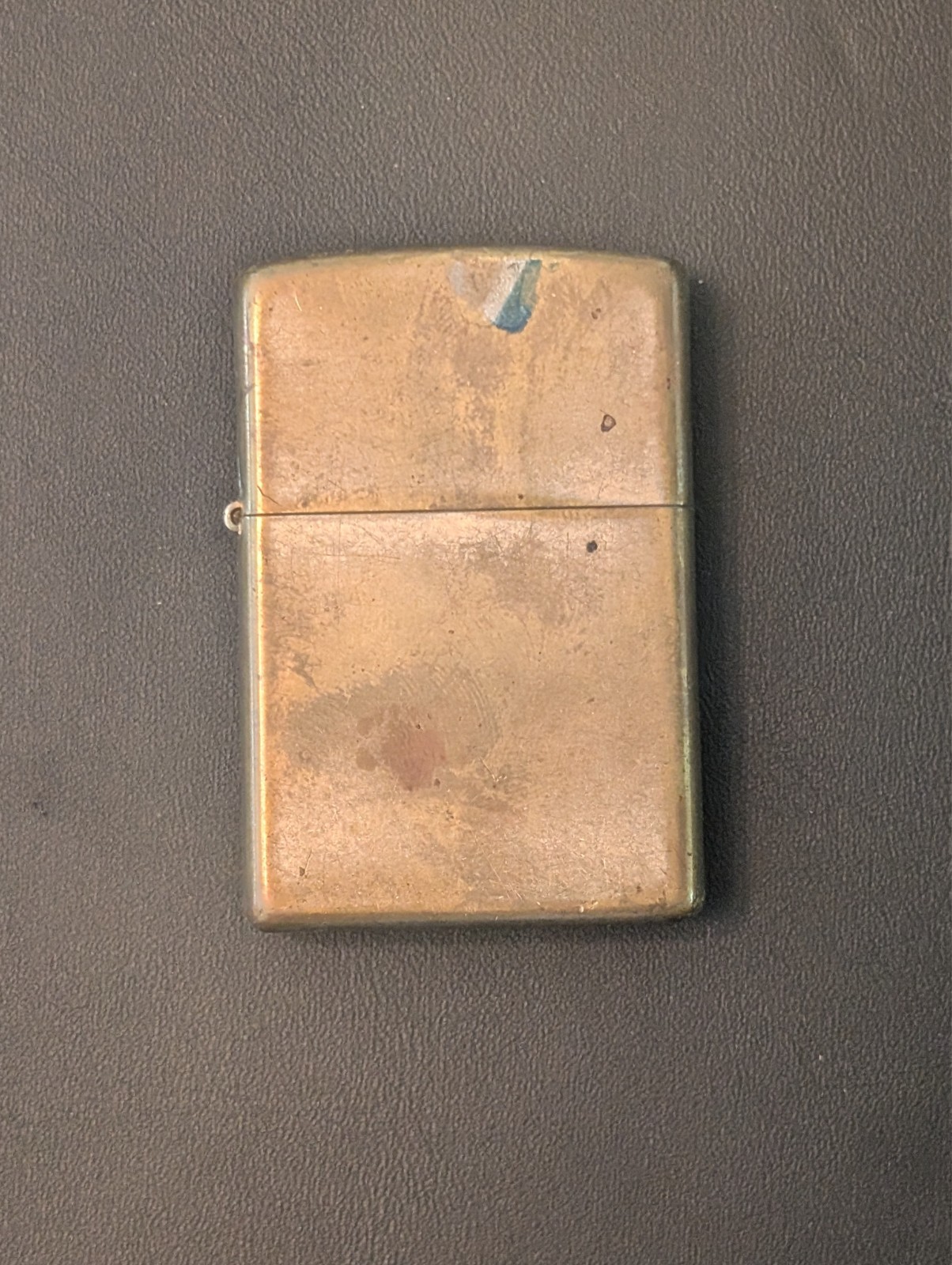 Vintage Zippo Brass Pocket Lighter