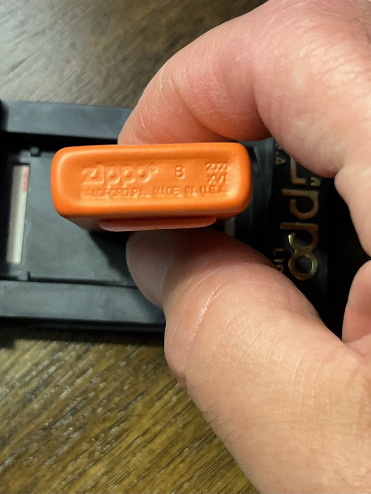Zippo Windproof Slim Orange Lighter with Matte Finish, 1631, New In Box