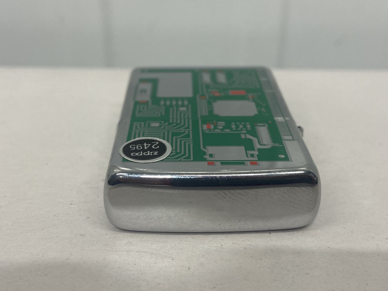 Zippo Lighter 24329 Circuit Board Brushed Crome 2007 Discontinued RARE FREE SHIP