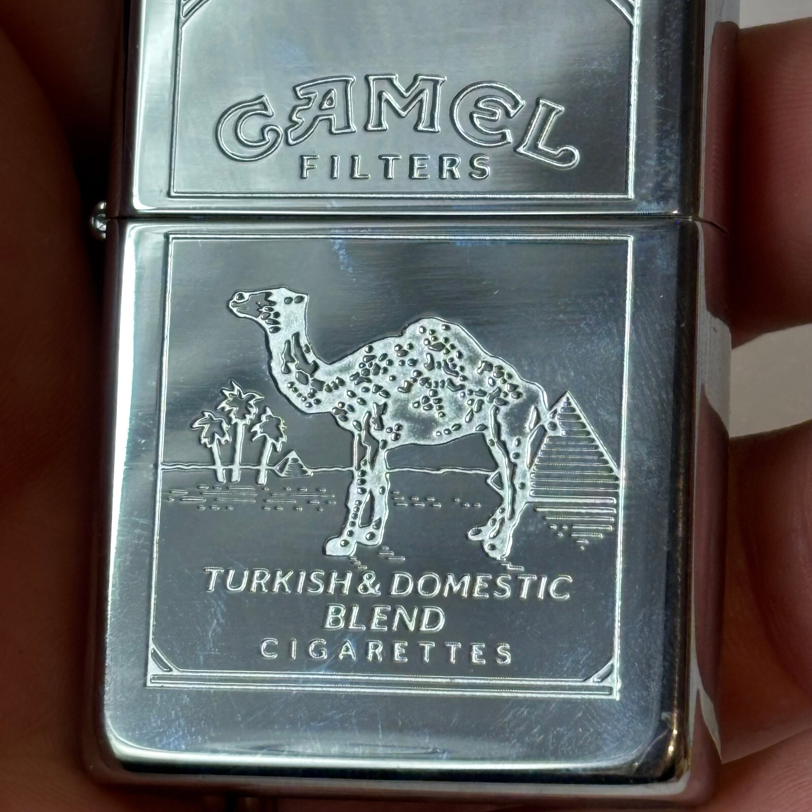 1994 Zippo Lighter Camel Double Sided Logo Sticker Sealed In Tin