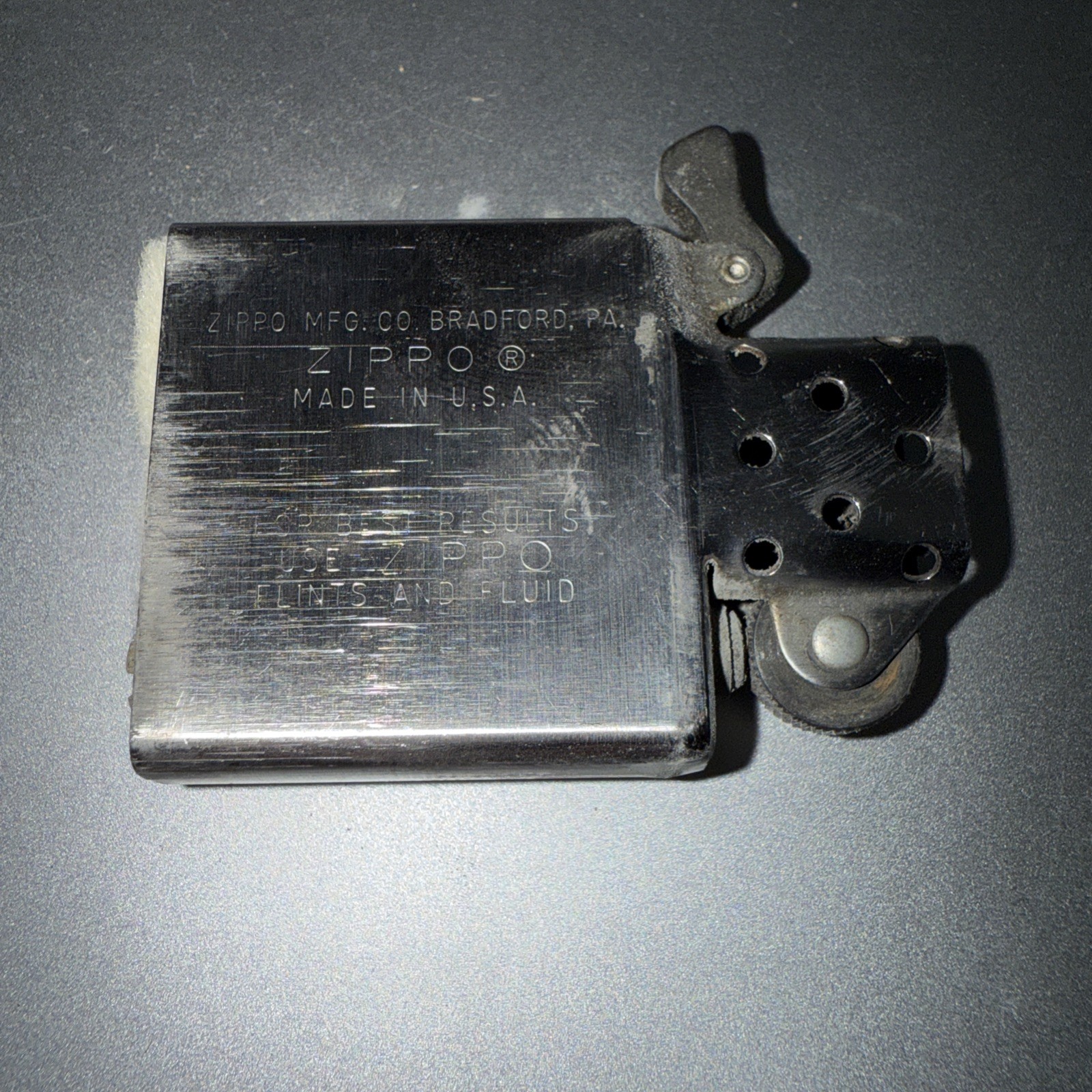 ZIPPO Table Lighter Handilite Vintage Oil Smoking Bradford PA USA Untested