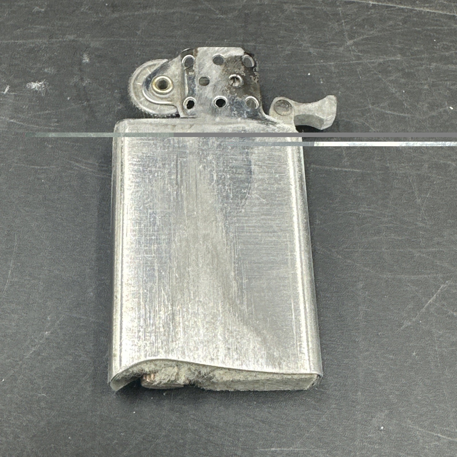 1956 Zippo Slim Pin Stripe Engraved ELC 1st Production Year