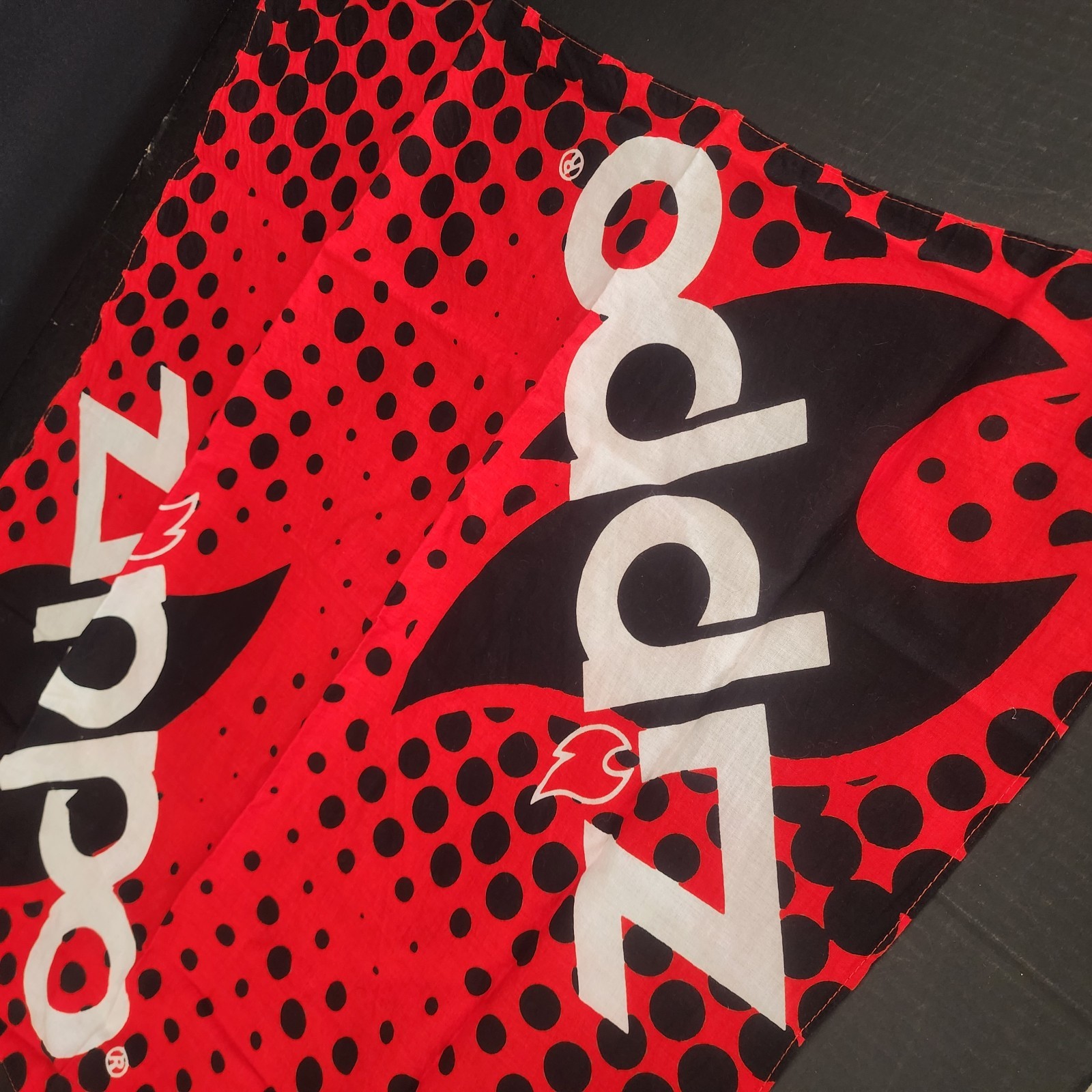 Authentic Zippo Bandana – Red & Black Dot Pattern with Flame Logo