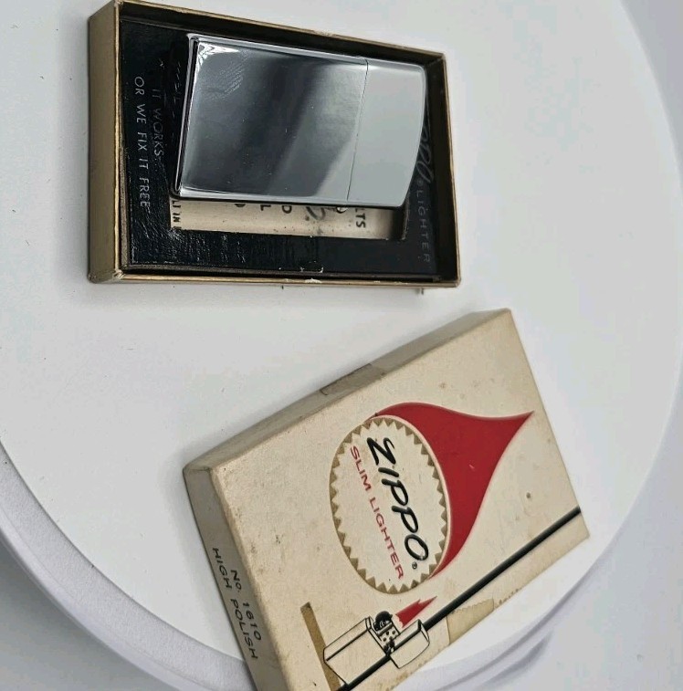 Vintage 1960’s Zippo Lighter New In The Box No. 1610