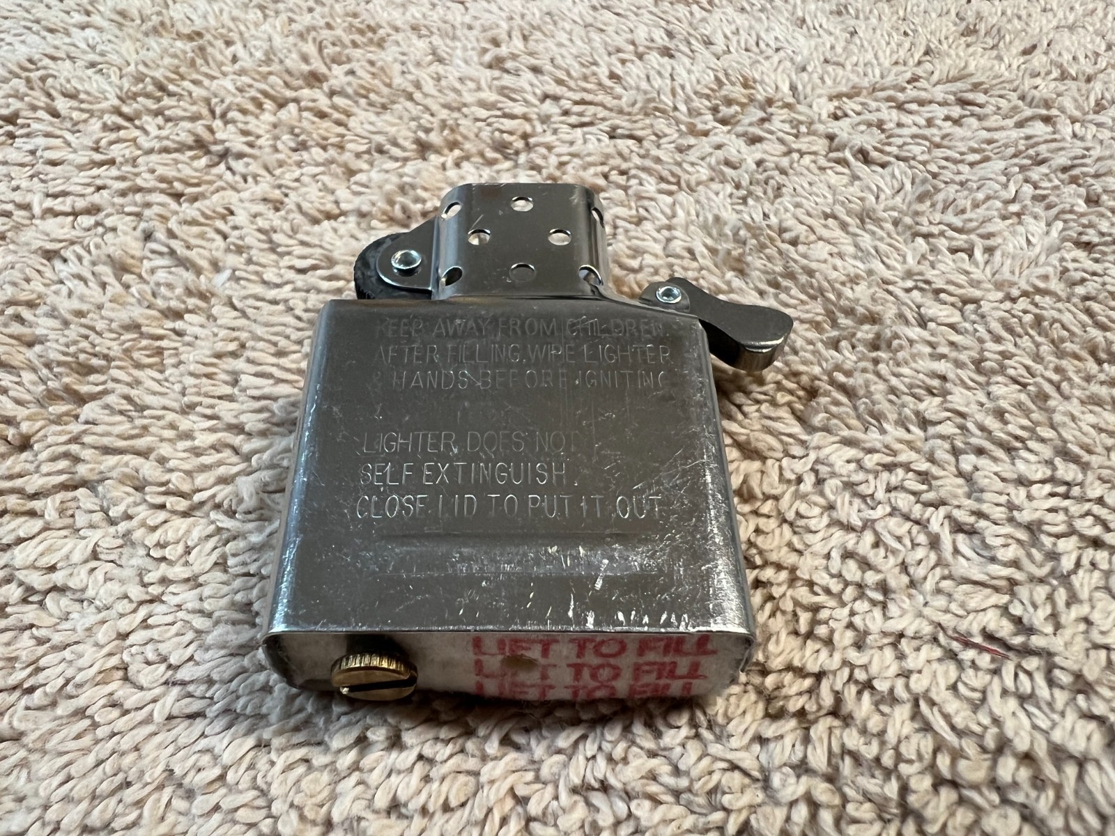STANDARD GENUINE ZIPPO INSERT [A 22]