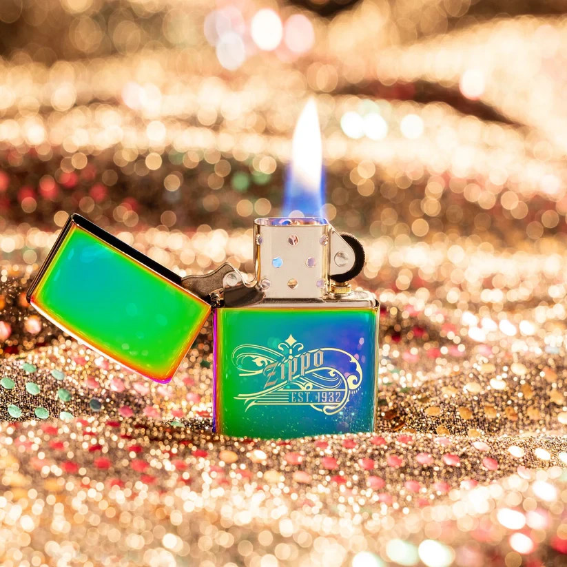 Zippo Established 1932 Design Laser Two-Tone Multi Color 46837