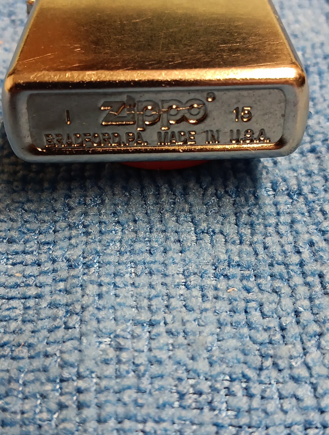 ZIPPO Lighter 2015 I-15 Satin Silvertone Chrome Camping, Candles