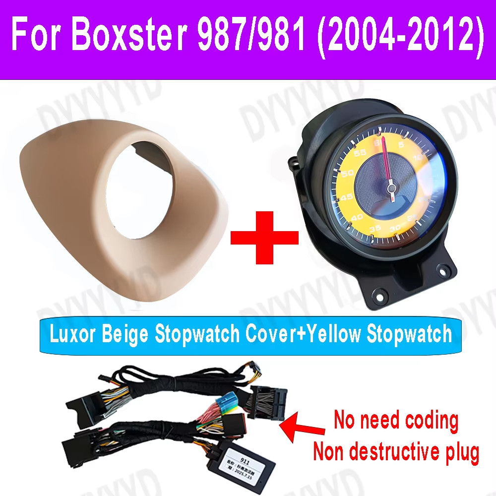 Car Stopwatch For Porsche 911 997 Carrera 987 Cayman 2006-2012 Console Dashboard