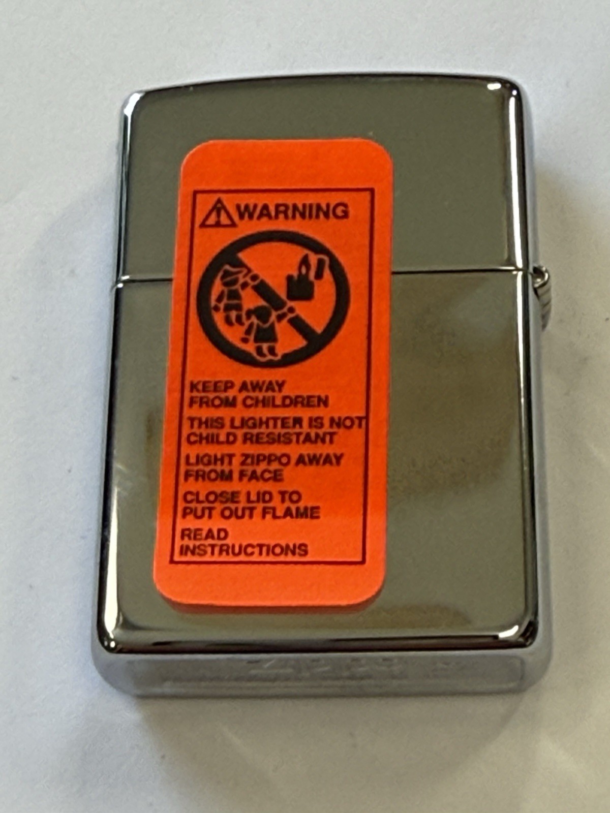 ZIPPO 1996 CASE XX LOGO POLISHED CHROME LIGHTER SEALED IN BOX D272