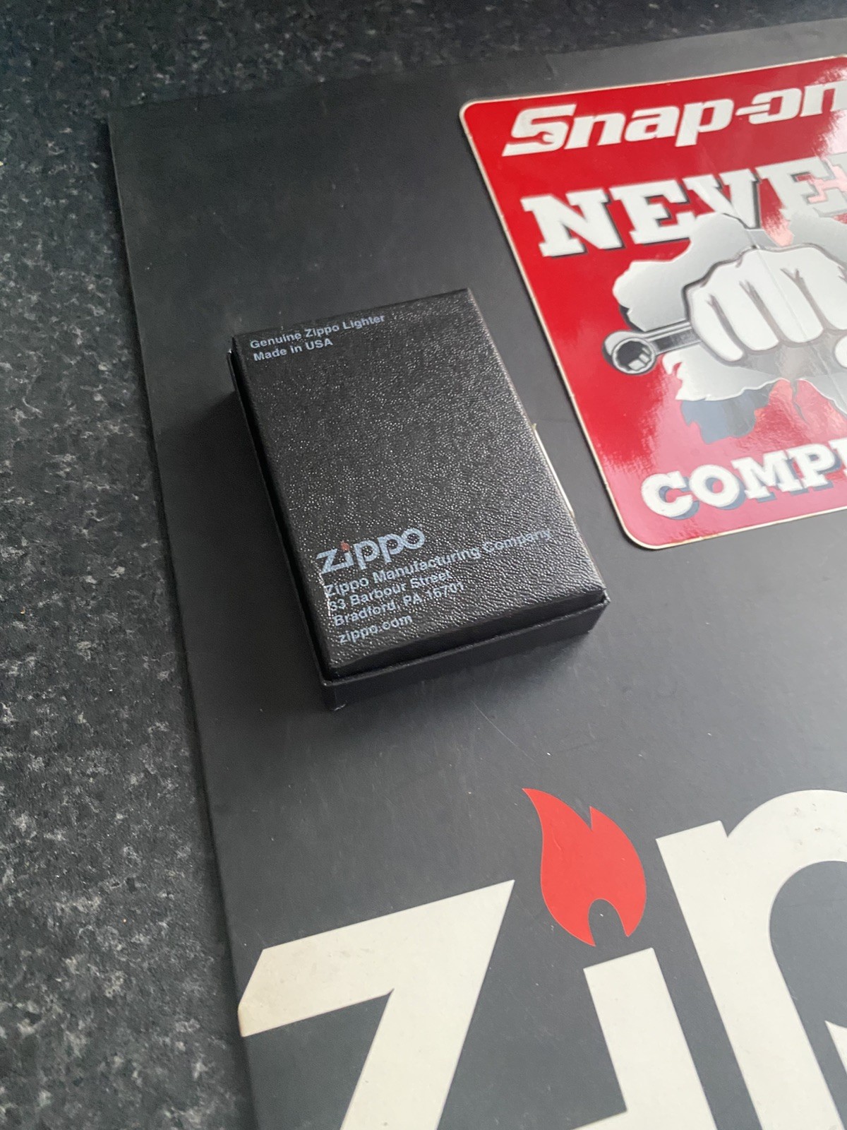 GENUINE SNAP ON 2017 ARMOR ZIPPO .