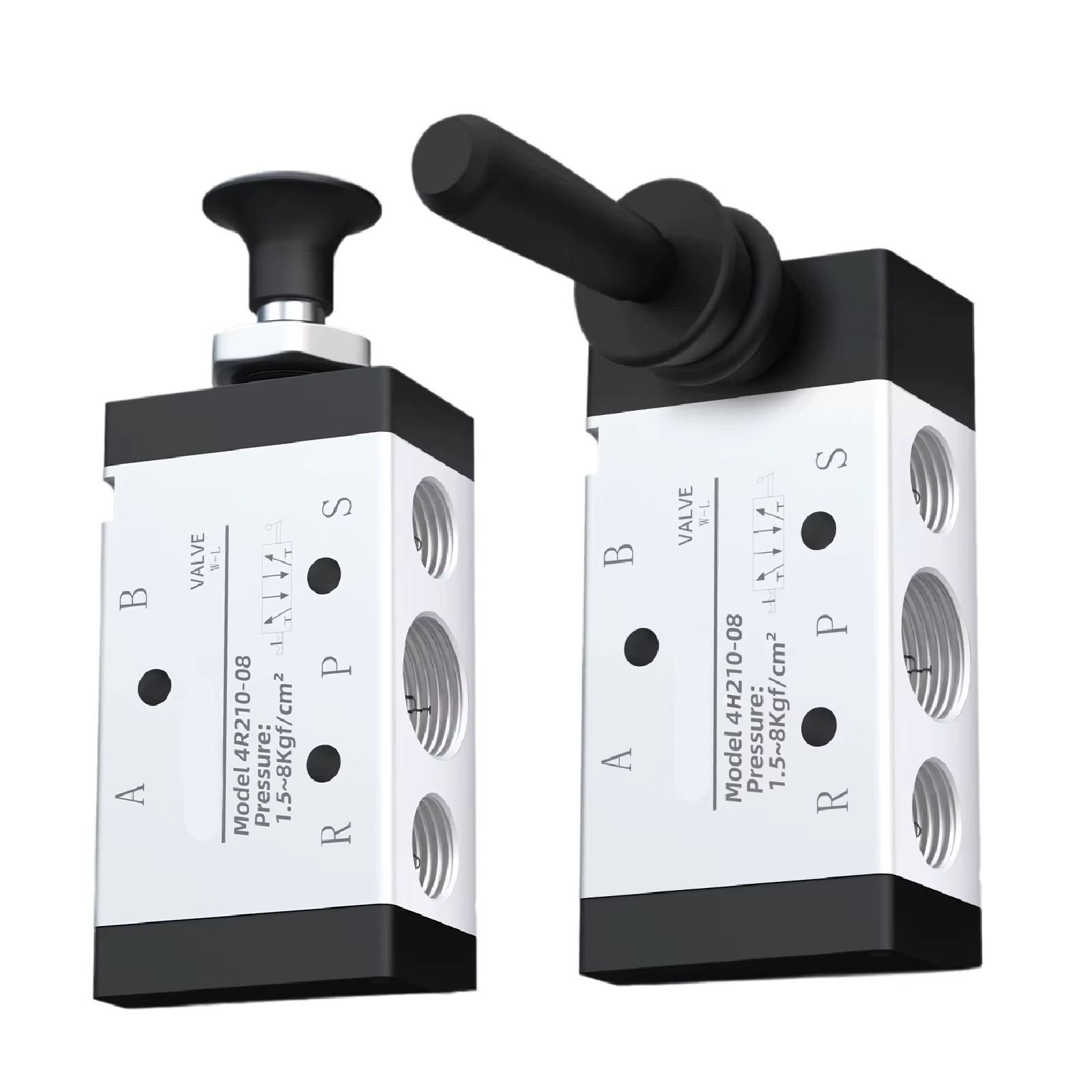 4H210-08/4R210-08 Pneumatic Manual Directional Control Valve Hand Lever Air Swit