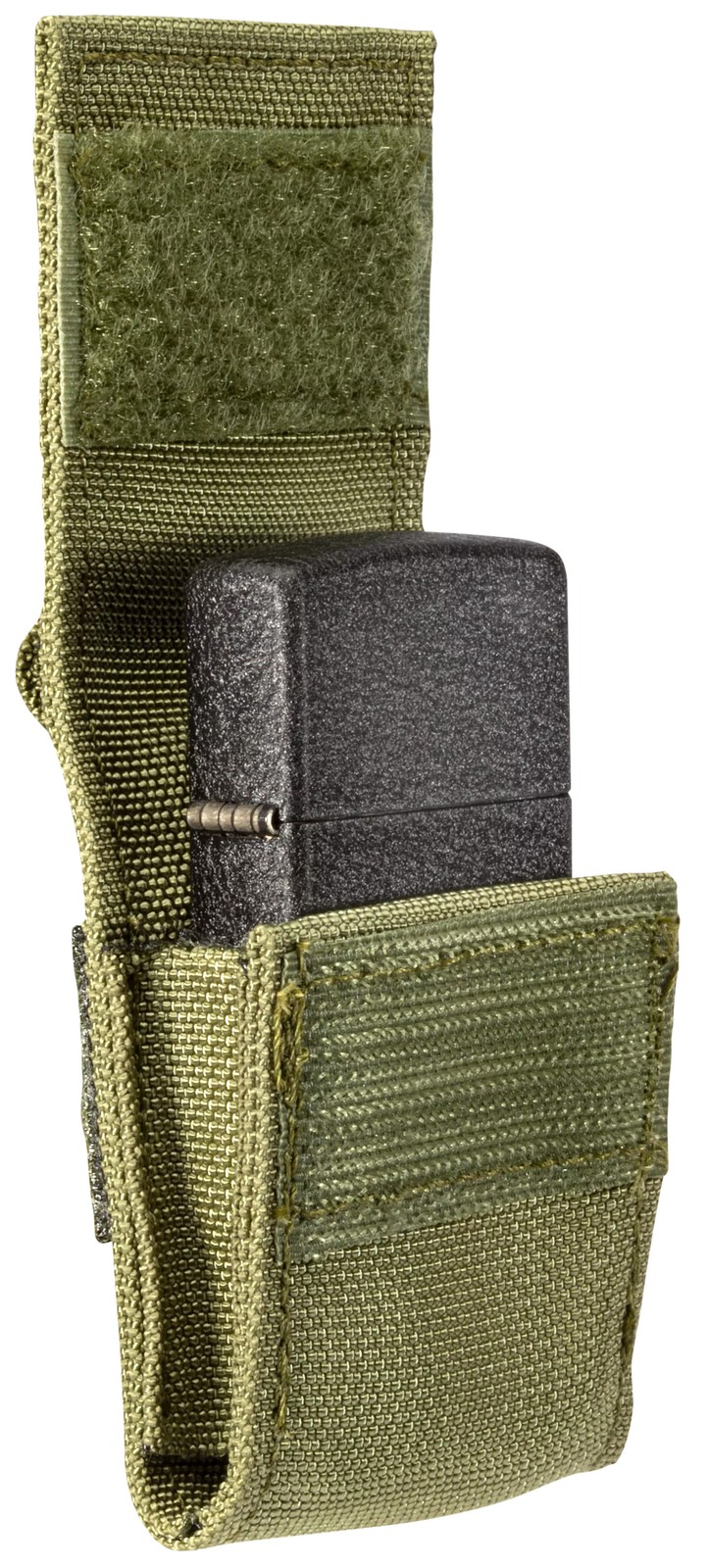 Tactical Pouch and Black Crackle Windproof Pocket Lighter Gift Set, 49400