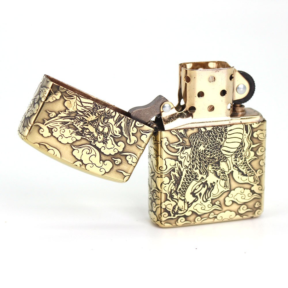Zippo lighter 168 Armor Custom 3D Precise Rendering/ Qilin on Clouds New in Box