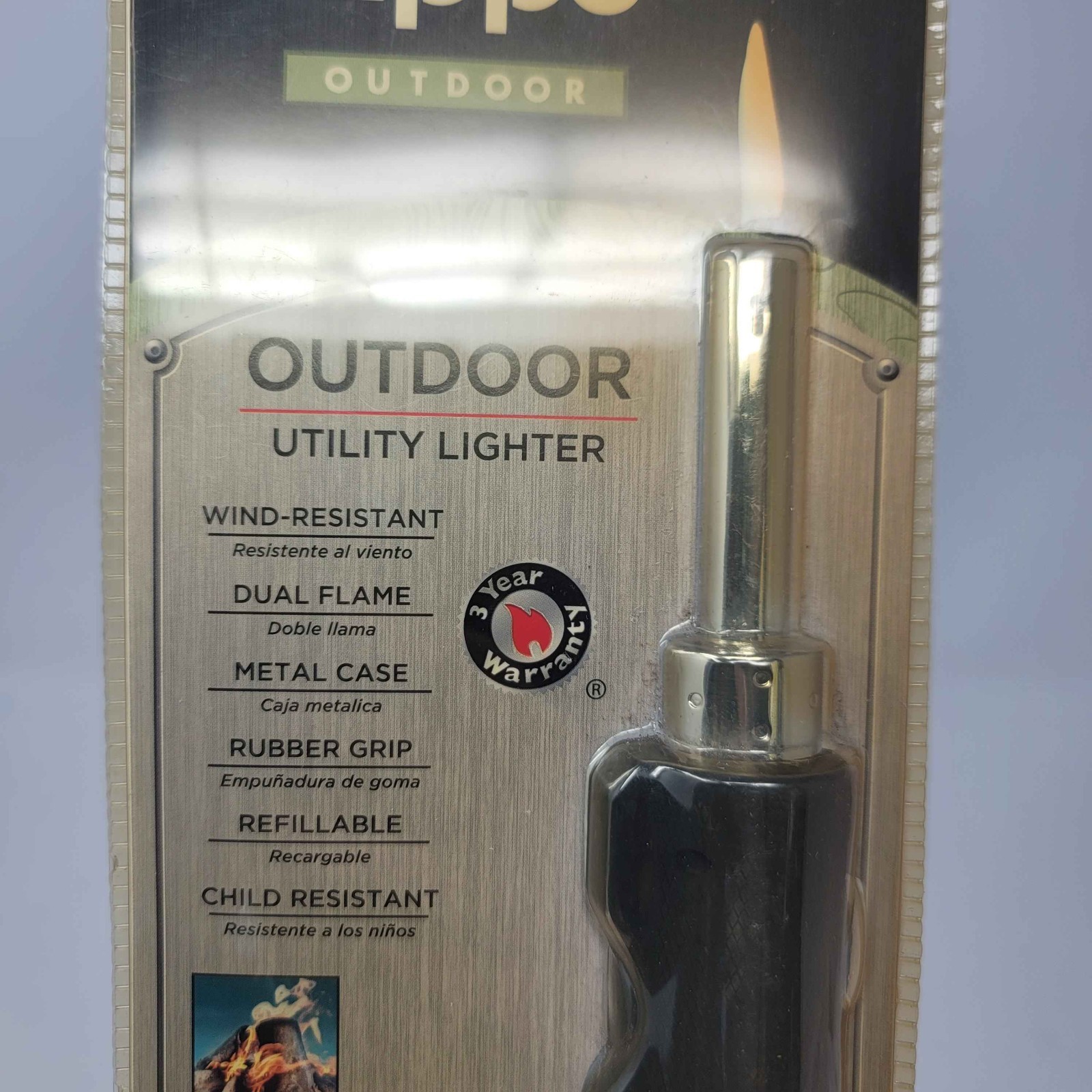 Vtg Zippo Outdoor Utility Lighter Tough Metal Design 121399 New in Package