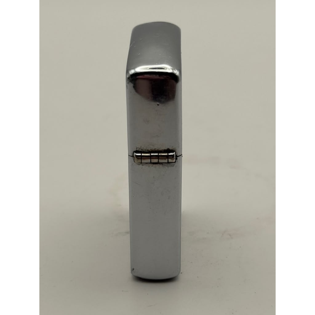 Vintage Zippo Regular Brushed Chrome Windproof Lighter Classic USA Untested