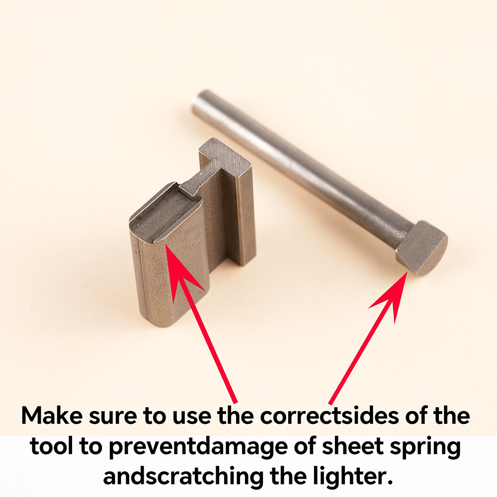 Two Durable Tools for Fixing Dented Bent Chimneys for Zippo Lighters Repairs